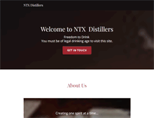 Tablet Screenshot of northtexasdistillers.com